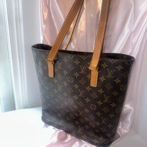 Vintage Authentic LOUIS VUITTON Tote Bag Vavin M51172 GM Monogram Canvas Used
